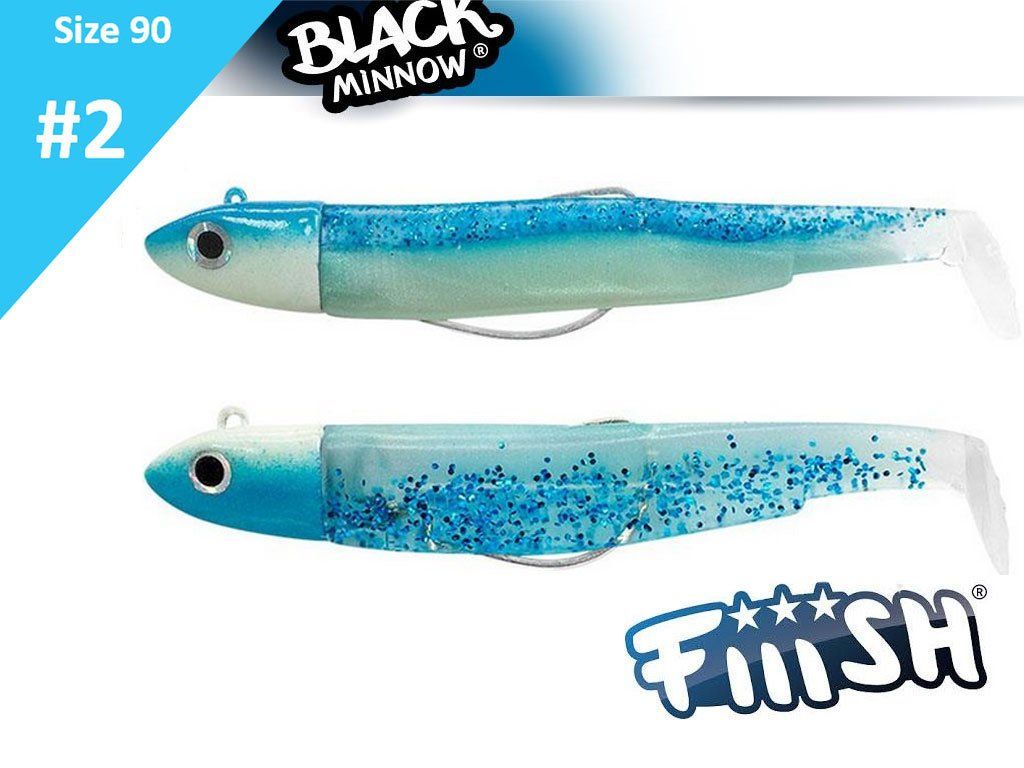 Leurre Fiiish Black Minnow No.1 - 7 Cm, 6 G, Green Glitter, Pour Pêche Sportive Offshore (réf. BM3135) - 8